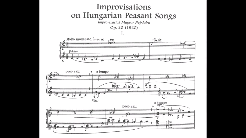 【贝拉ⷥ𗴦‰˜克】【B㩬a Bart㳫】匈牙利民歌即兴曲 Improvisations on Hungarian Peasant Songs哔哩哔哩bilibili