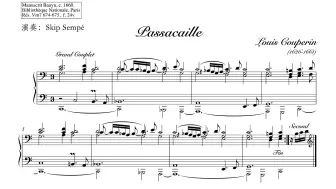 Download Video: [曲谱同步] L·库普兰: C大调帕萨卡利亚│Louis Couperin: Suite de pièces in C Major: Passacaille