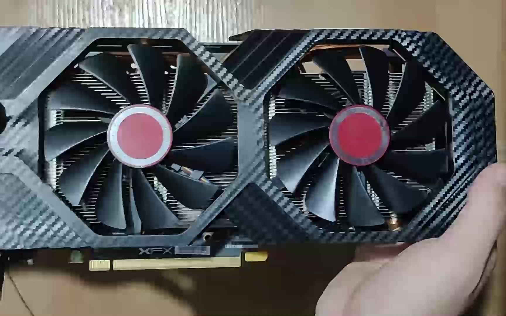 橙色软件二手卡开箱,讯景rx590,黑苹果免驱卡