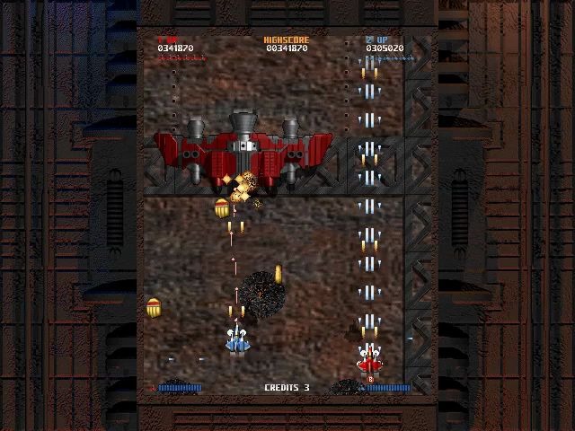 雷电3[demonstar(恶魔之星)]难度疯狂双人通关流程横