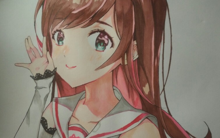 【马克笔手绘】临摹绊爱酱