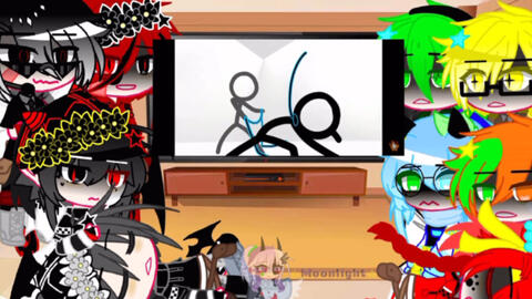 Stickman react to HowtoBasic!, GCRV, (Unoriginal?)