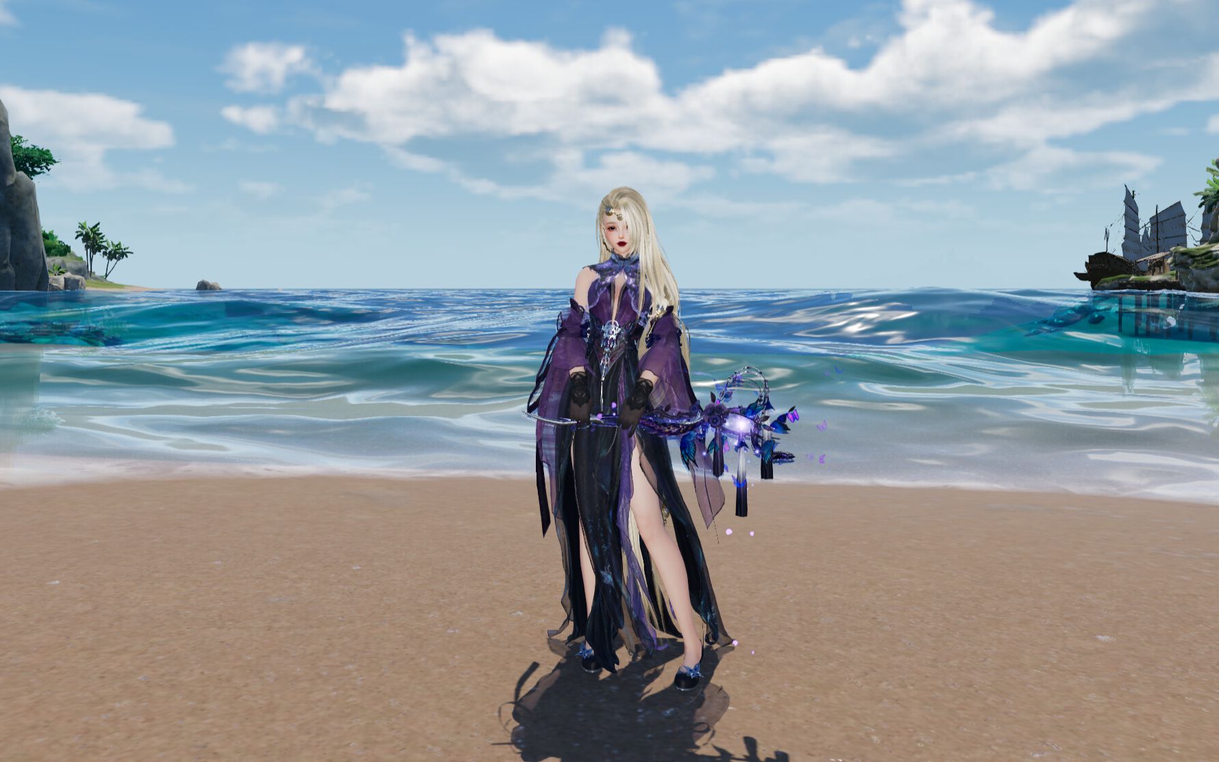 【剑网三】新外观 二代毒盒子 蝶梦终霄礼盒 蓬莱 极致画质 成女 实装