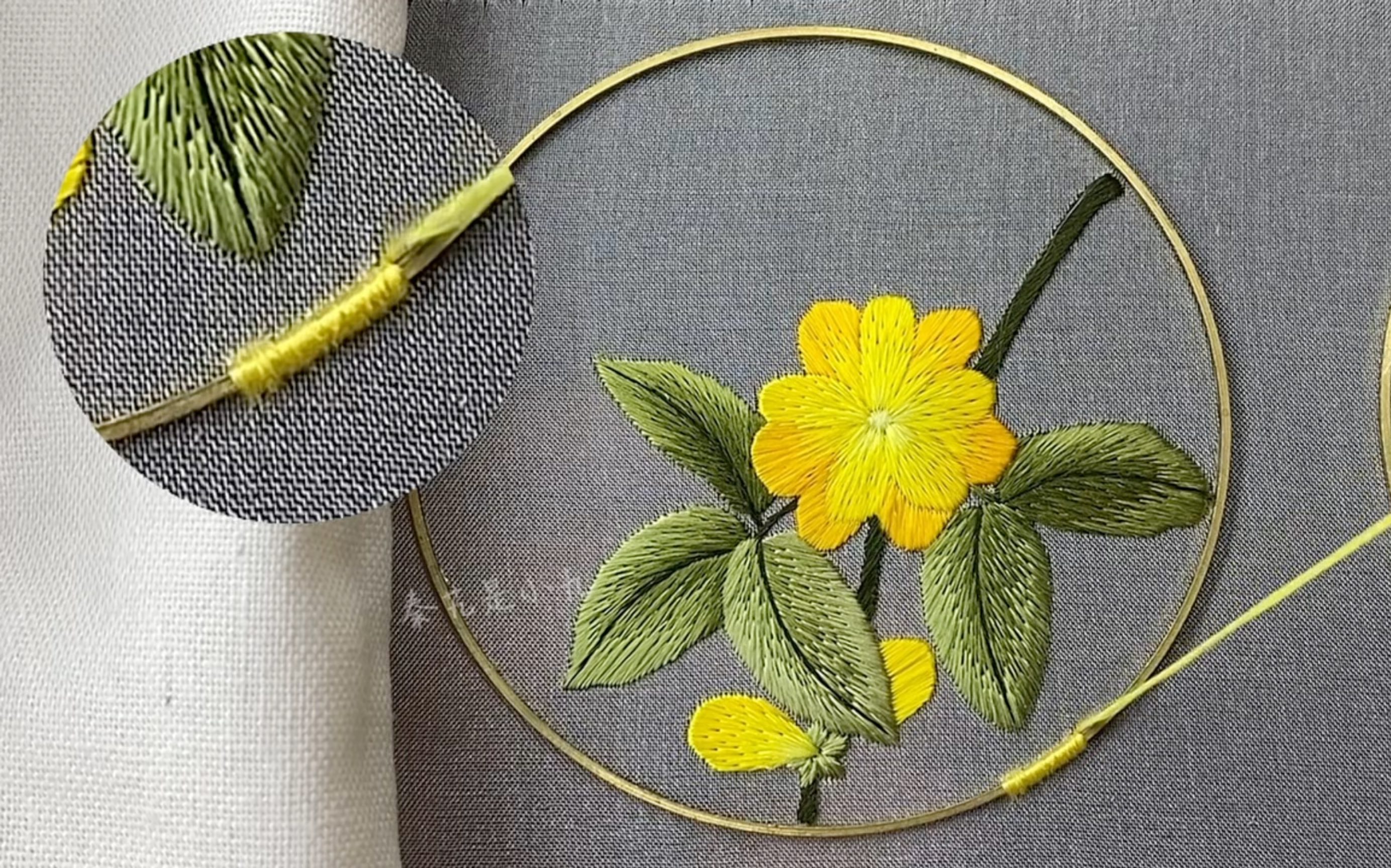 【附刺绣教程】立春之日,东风解冻