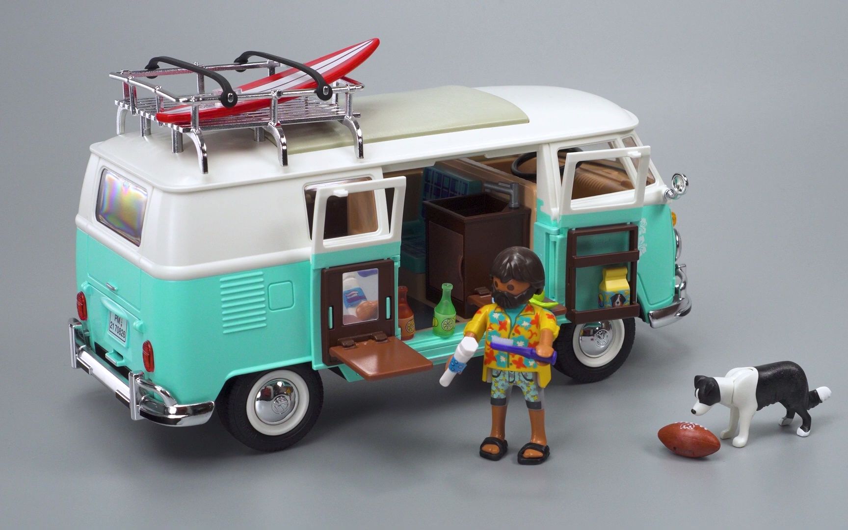 [图]摩比世界 Playmobil Volkswagen T1 Camping Bus 特别版 70826 评测