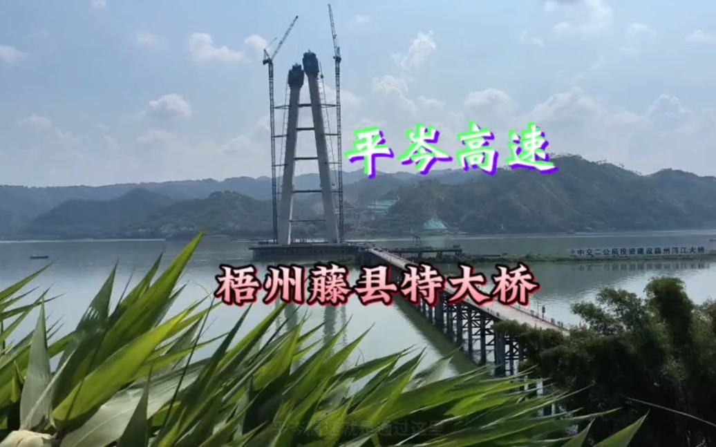 廣西梧州藤縣濛江鎮潯江特大橋