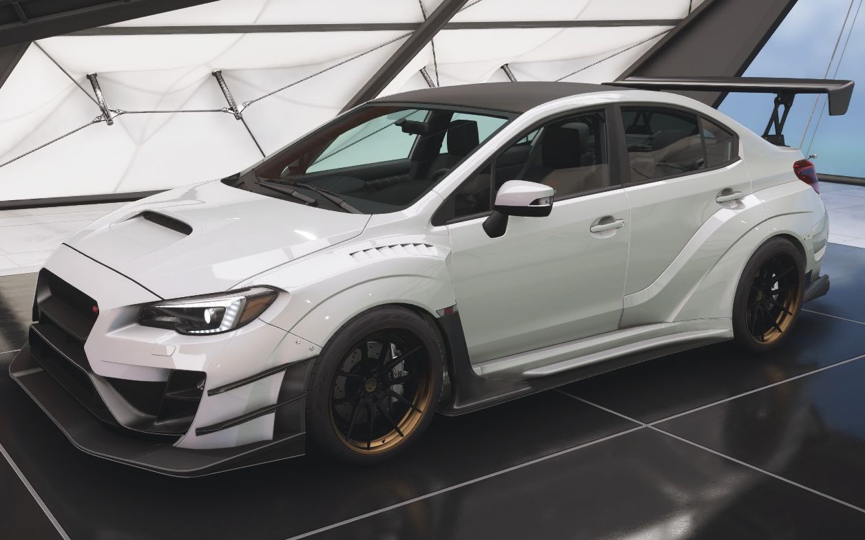 地平线5里首个varis宽体件?通行证车斯巴鲁sti s209