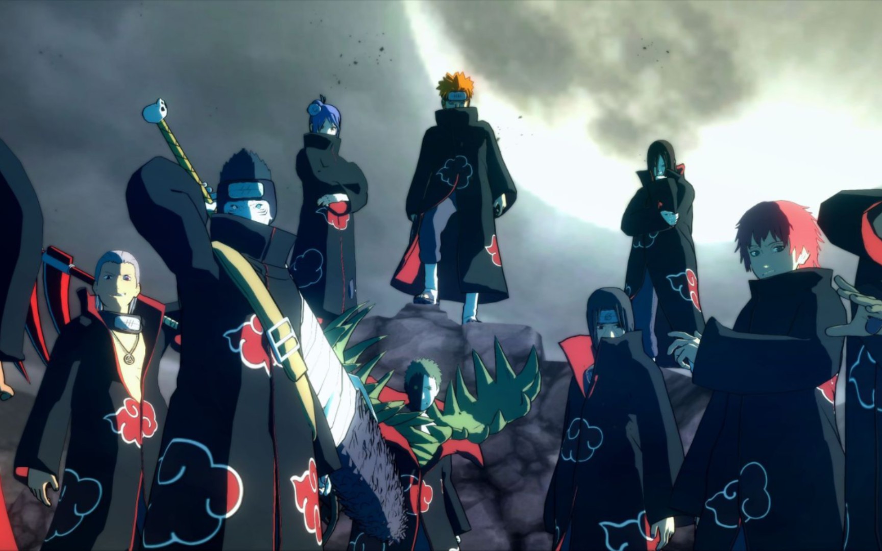 火影晓组织的团战,神对神