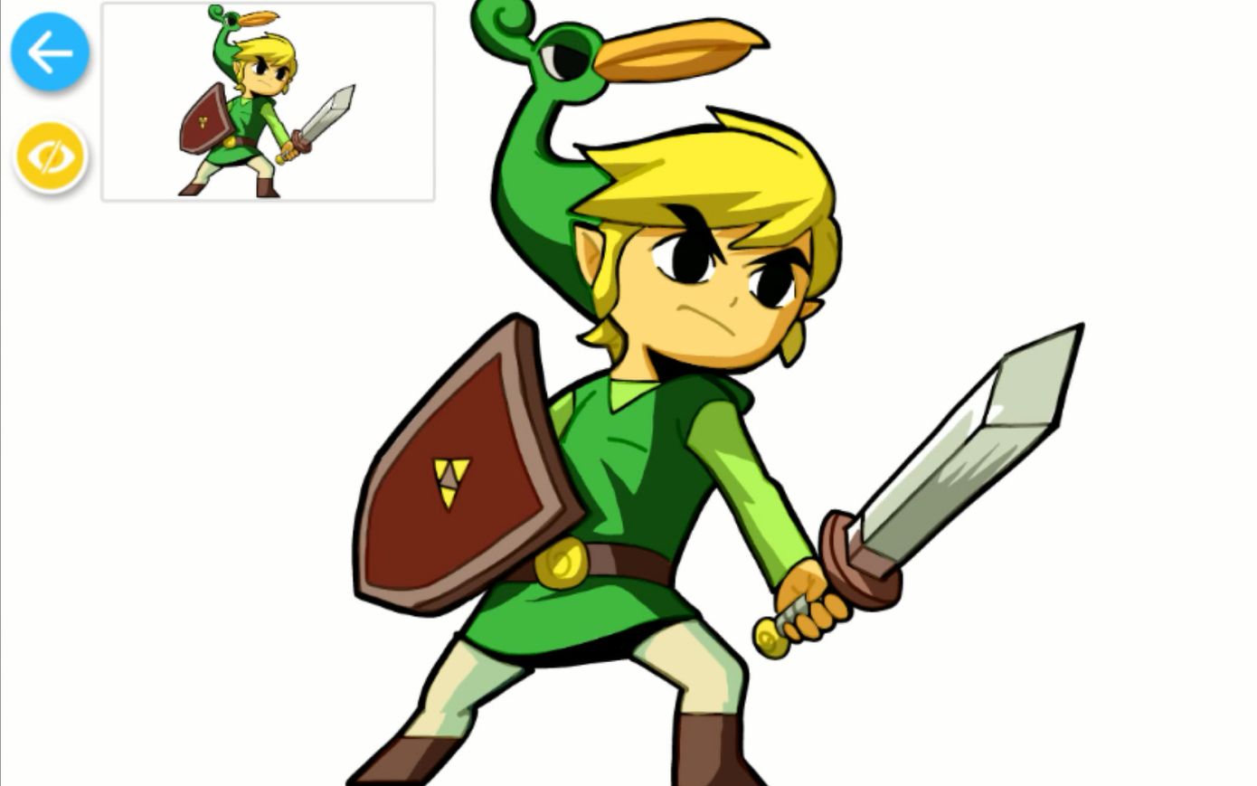 你再叫我一声塞尔达试试【app画一只猫眼林克】缩小帽_哔哩哔哩 (゜-