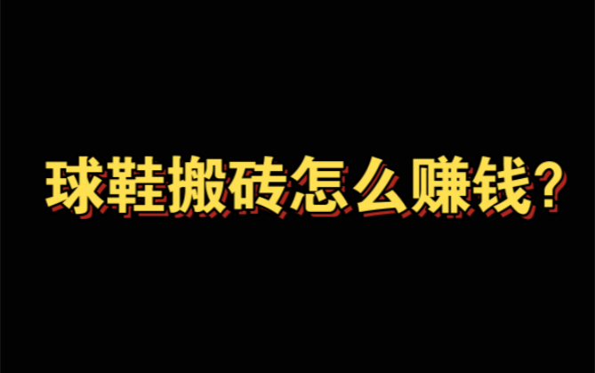 怎么通过球鞋赚钱?教程分享!哔哩哔哩bilibili