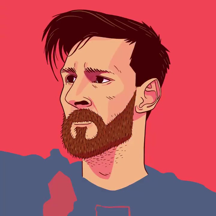 足球漫画画梅西