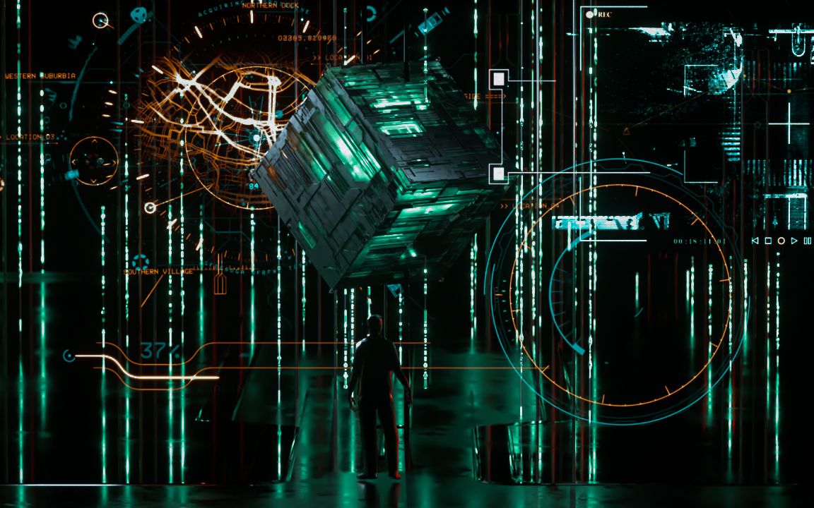 c4d动态设计 未来科幻概念短片 智能交互系统