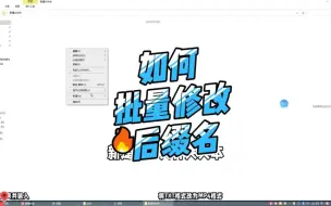 Download Video: 如何批量大量修改文件后缀名？