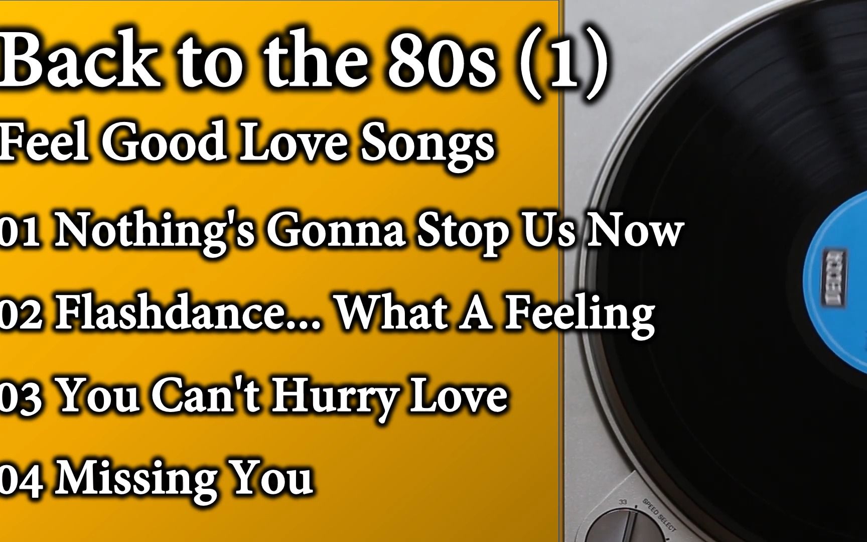 [图]Love Songs Forever (1) Feel Good 80’s Love Songs - Nothing's Gonna Stop Us Now,