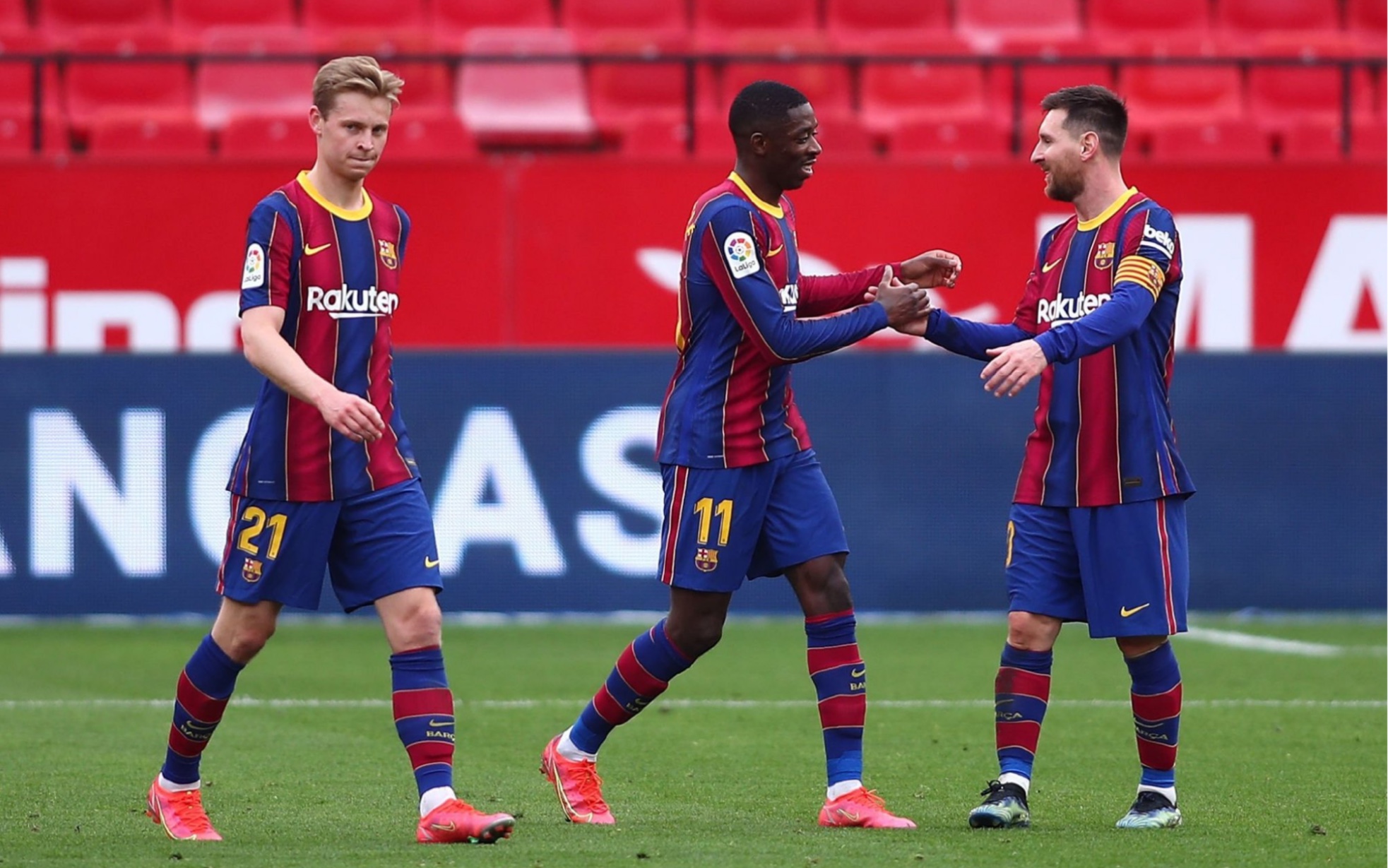 梅西喂饼登贝莱!_哔哩哔哩_bilibili