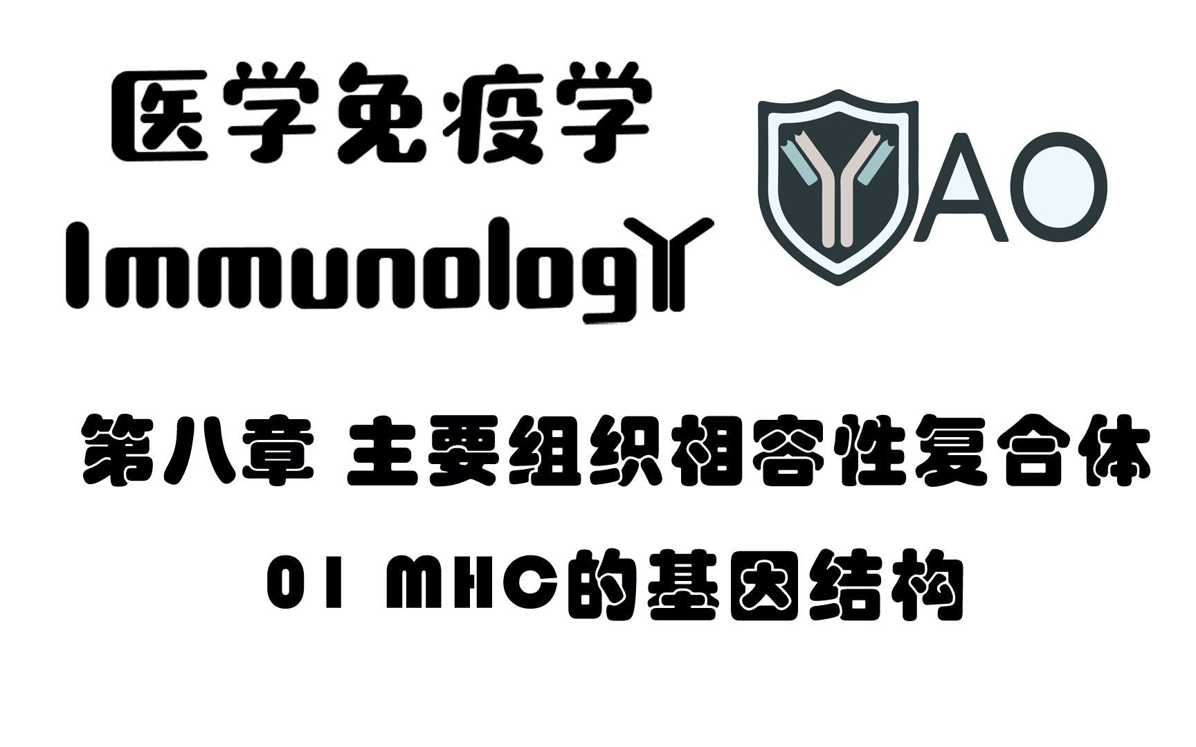 医学免疫学 第八章01 MHC的基因结构哔哩哔哩bilibili