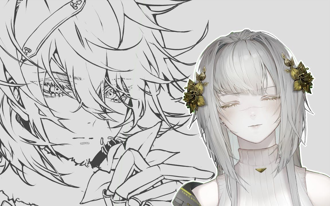 【theCecile】Let's draw Nier!! (Quietish DrawingChatting Stream #6)哔哩哔哩bilibili