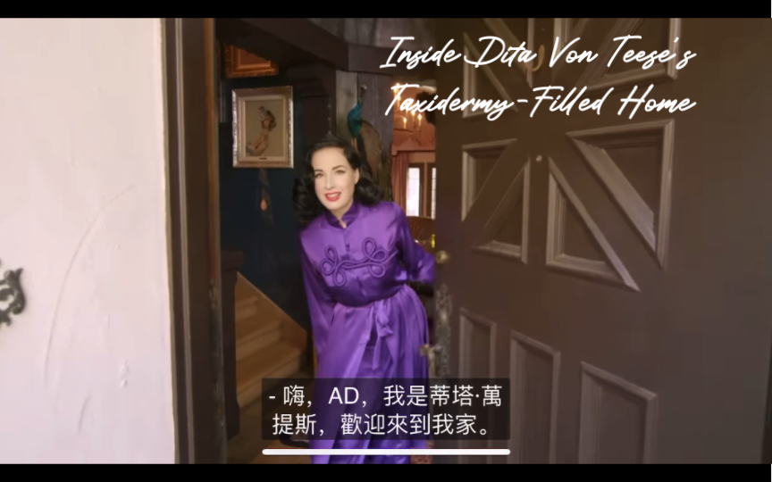 走进Dita的复古豪宅丨Inside Dita Von Teese's TaxidermyFilled Home 一起来逛逛吧~哔哩哔哩bilibili