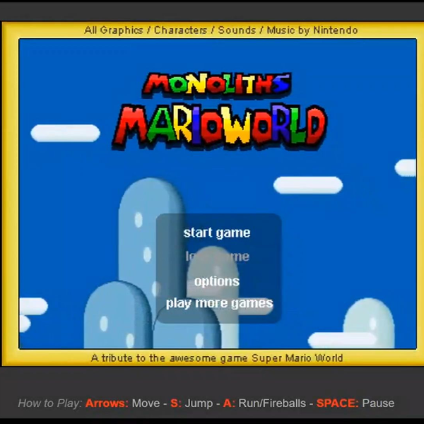MONOLITHS MARIO WORLD free online game on