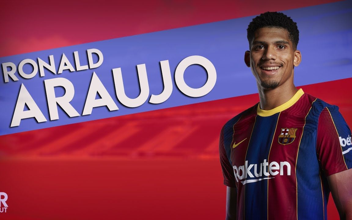 巴萨年轻中卫阿劳霍ronaldaraujo个人集锦2021