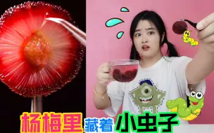 Скачать видео: 杨梅里藏着“透明虫子”？镊子一丝一丝拔出果肉，真的能找到吗？