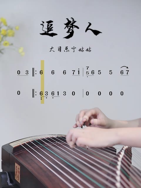 追梦人古筝曲谱 简谱图片