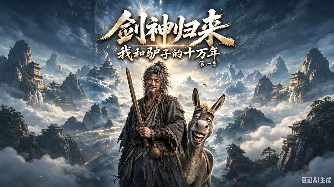 剑神归来:我和驴子的十万年第二季&剑神归来我和驴子的十万年第二季(276集)AI短剧