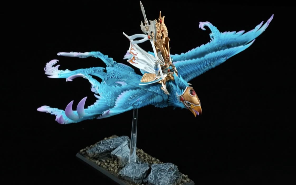 转生肉战锤aos棋子buypainted如何涂装高等精灵冰凤骑士