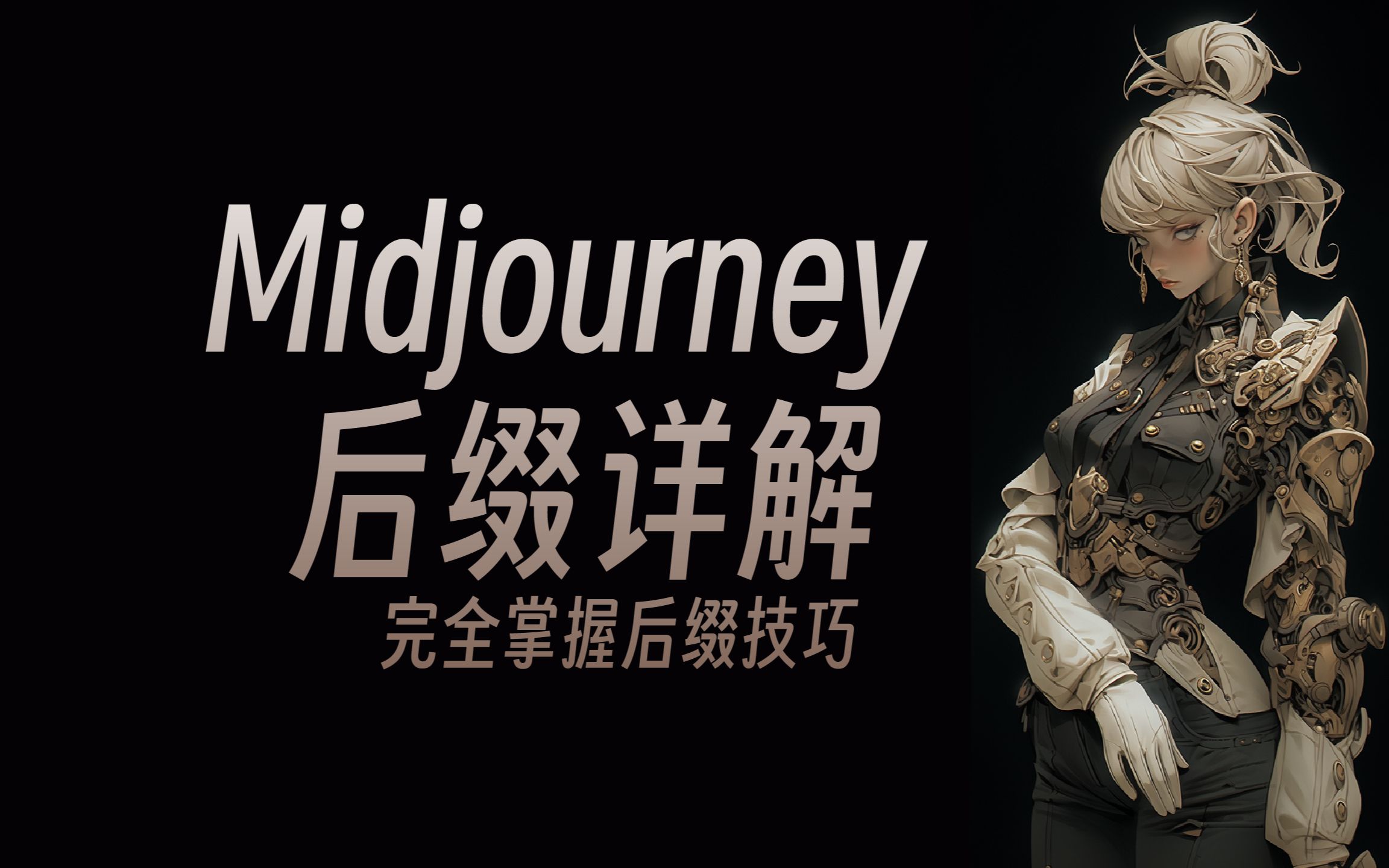 Midjourney后缀详解,完全掌握后缀技巧哔哩哔哩bilibili