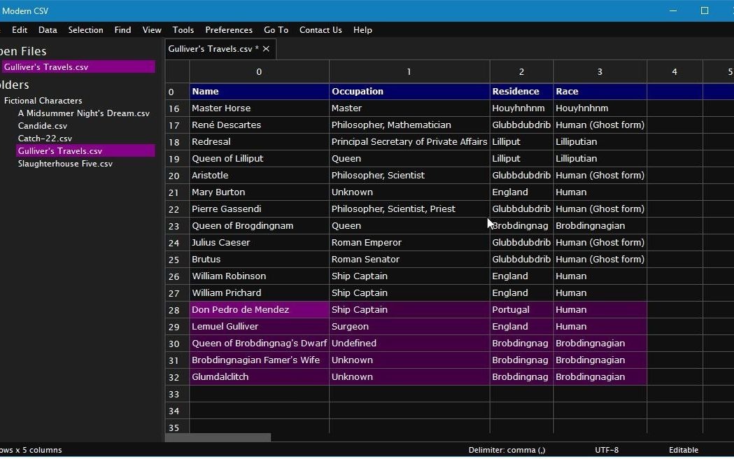 Modern CSV for Mac(CSV编辑器/查看器) v1.3.33激活版哔哩哔哩bilibili