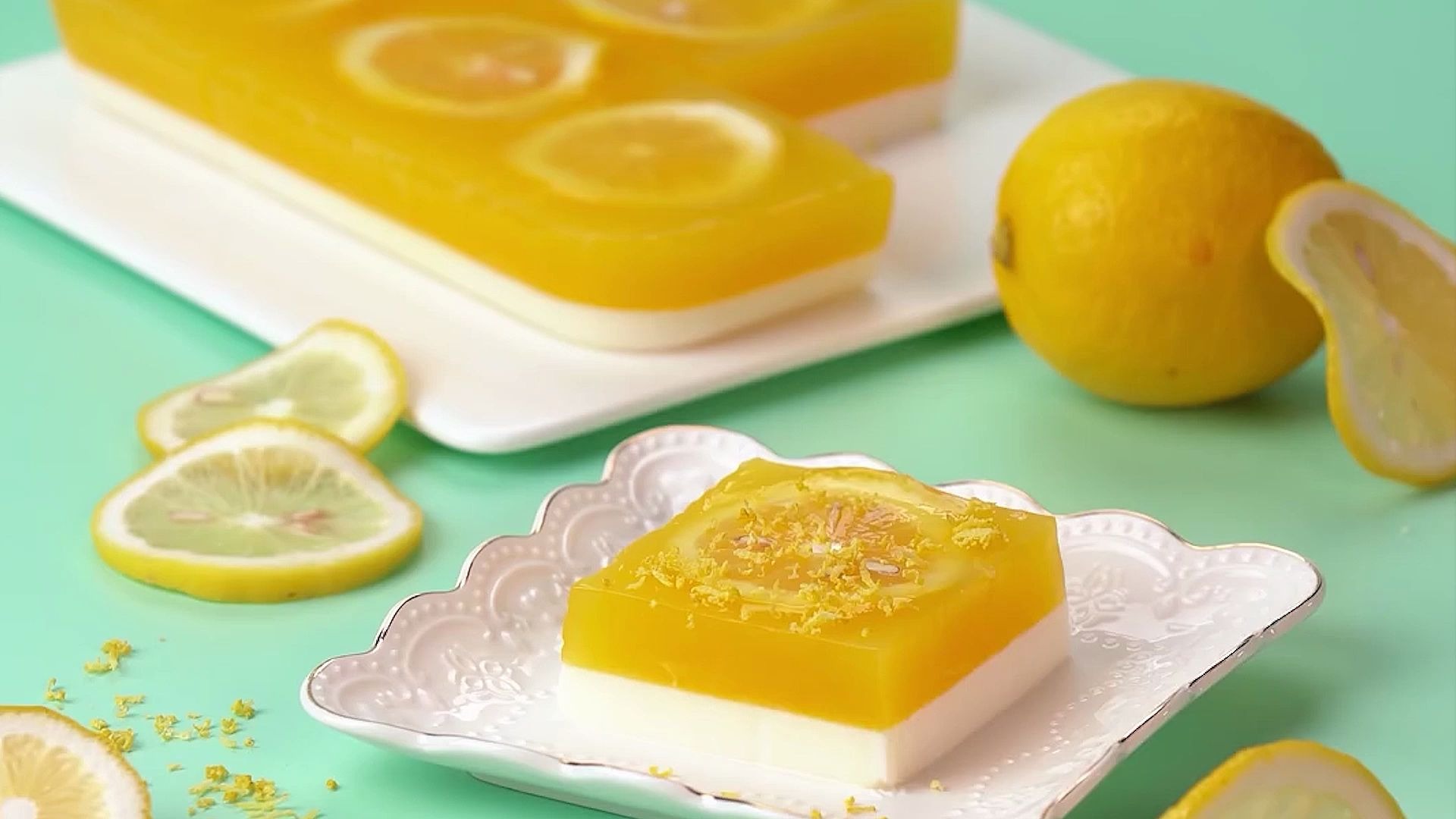 q弹爽滑的柠檬果冻,不试试?