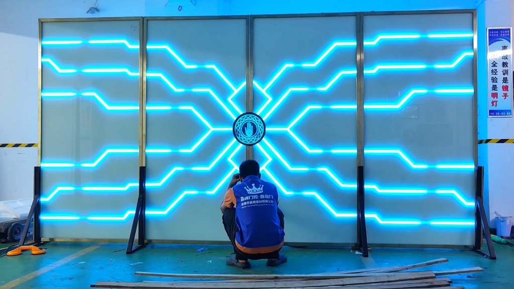 江西酒吧感应灯光门特色酒馆网红灯光门 电动科技门