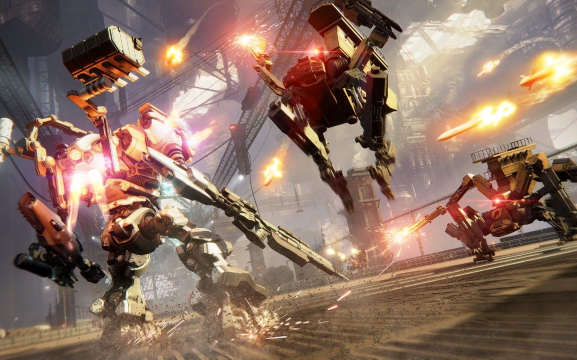 《 装甲核心6:境界天火(armored core 6)》实机试玩,画面玩法难以置信