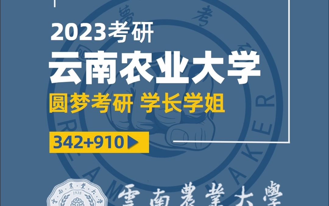 2023考研 云南农业大学 342&910农业管理 桐桐学姐 辅导经验丰富 经验分享哔哩哔哩bilibili