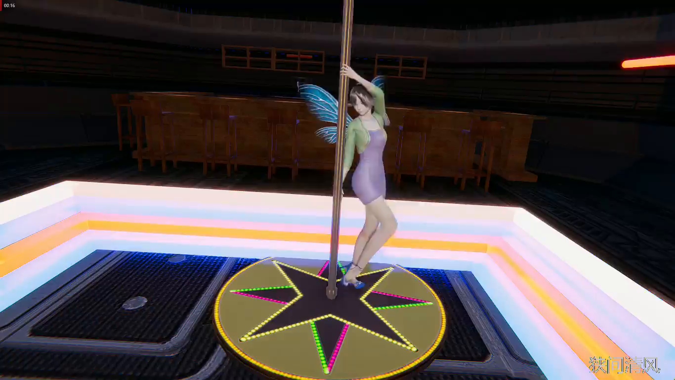 美女舞蹈第二期绿披肩紫裙钢管舞_哔哩哔哩 (゜-゜)つロ 干杯~-bili