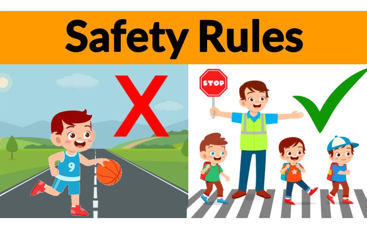 [图]Safety rules ｜ Safety rules for kids ｜ Safety on road ｜ Safety at home｜ #safety