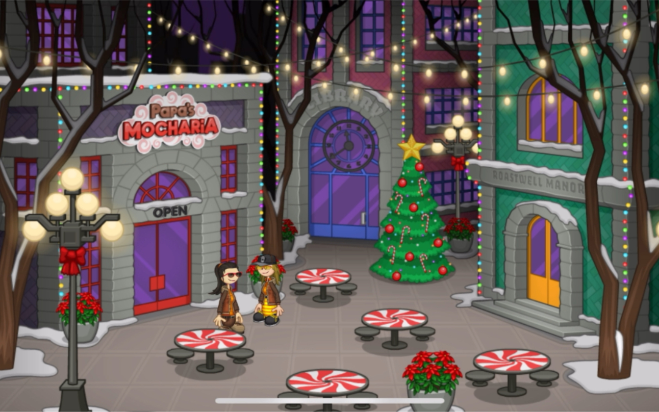 老爹饮料店 圣诞季第一天