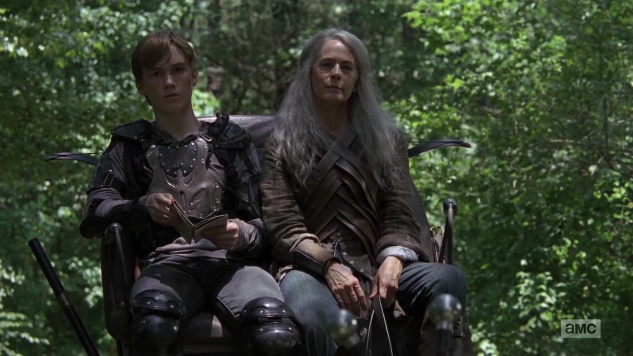 【行尸走肉】卡罗尔:要搭车吗,陌生人?达里尔莞尔一笑