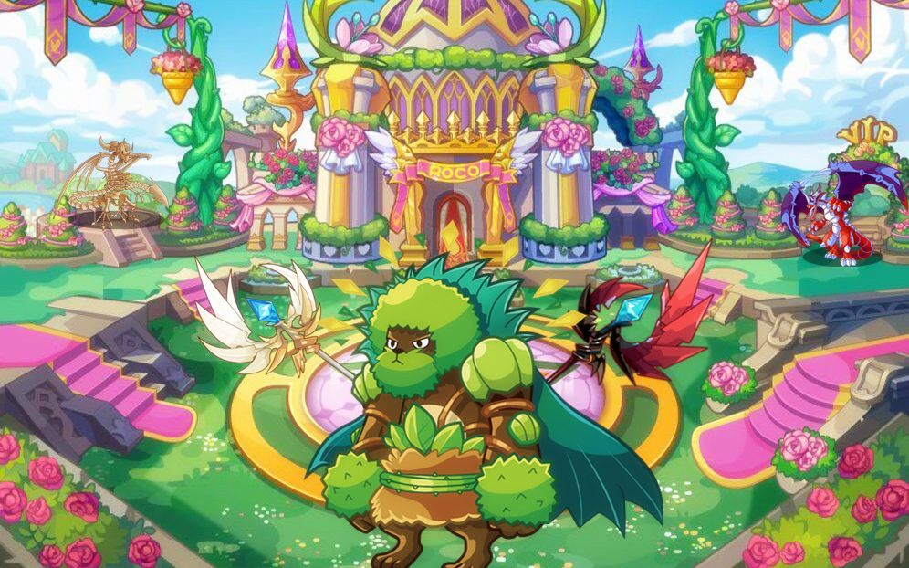 【洛克王国】草系精灵王的手下暗夜树熊大战星辰塔水瓶宫