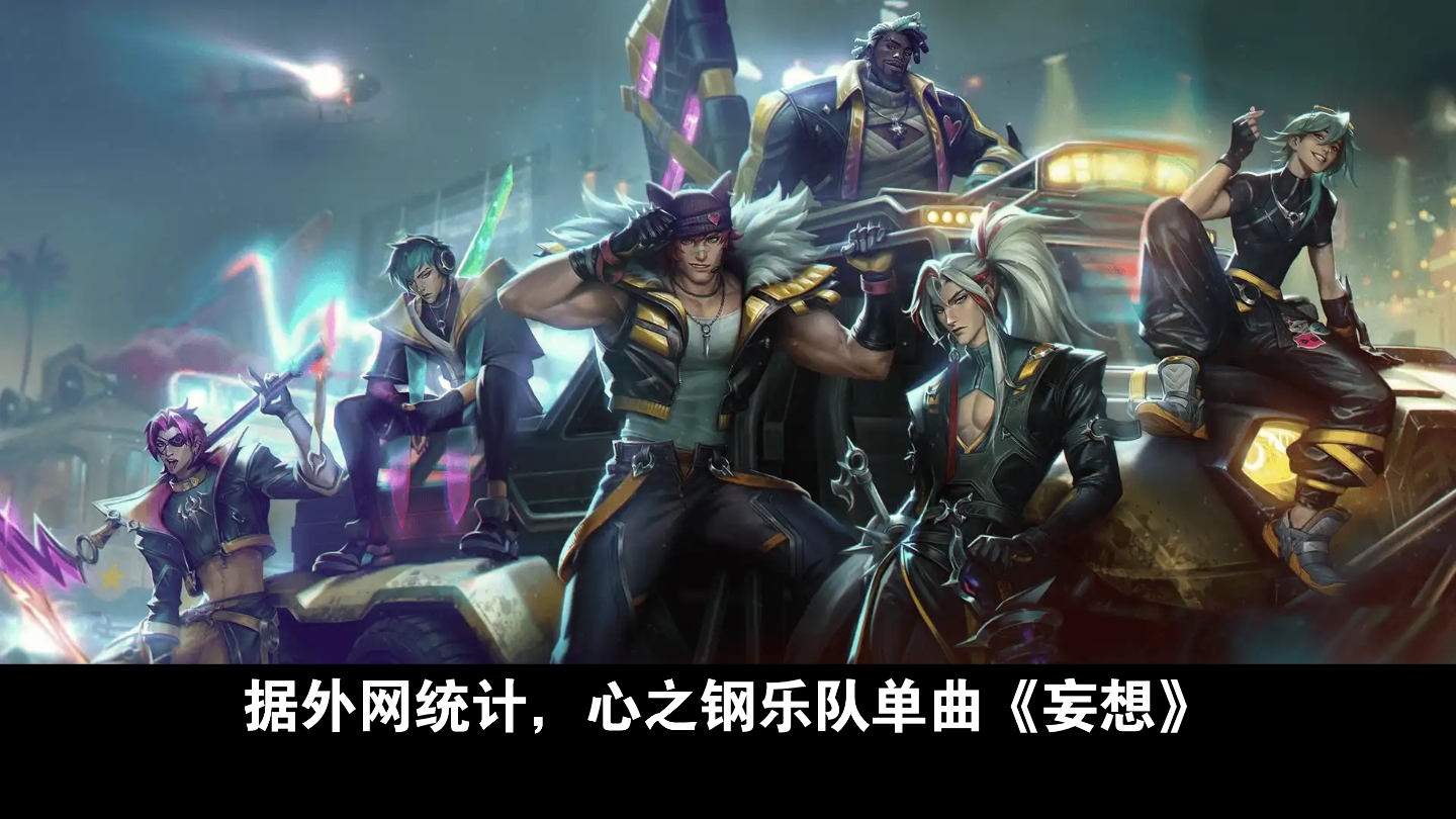 心之钢单曲《妄想》在spotify首周播放量排lol音乐历史第一