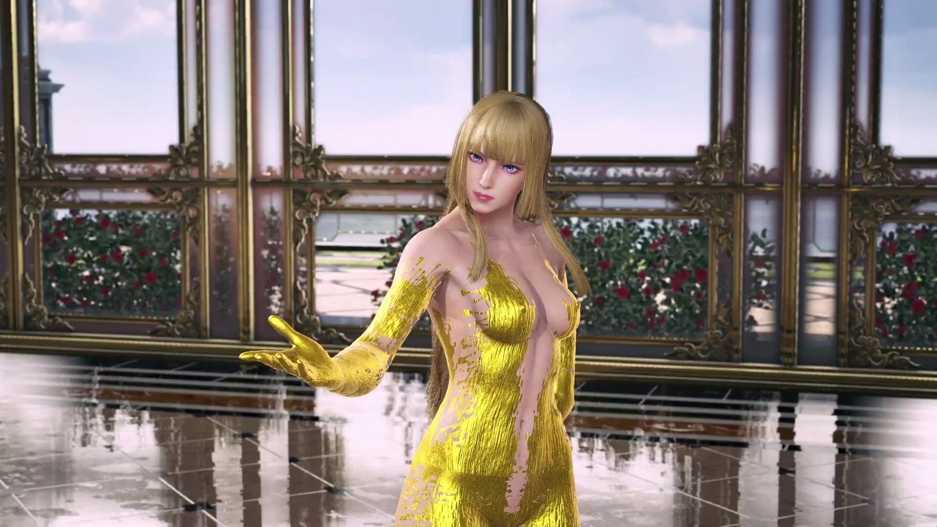 《铁拳8》mod 莉莉的金闪闪服装