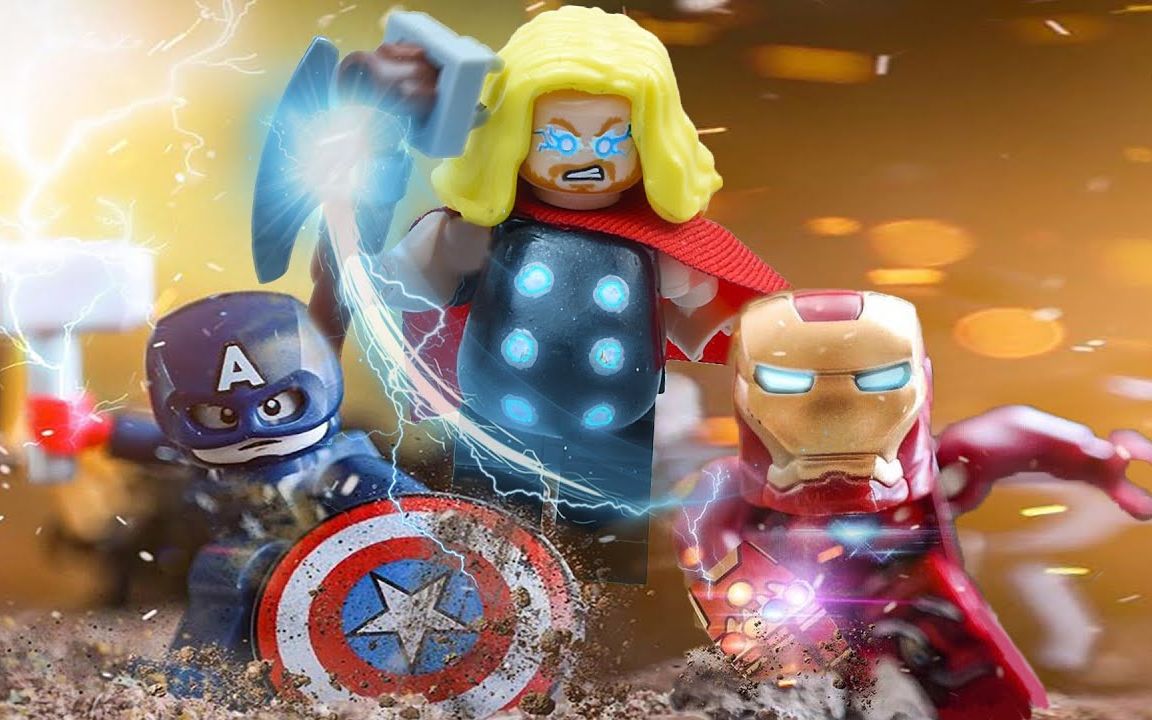 乐高版《复联4》超级英雄们与灭霸最后的战斗