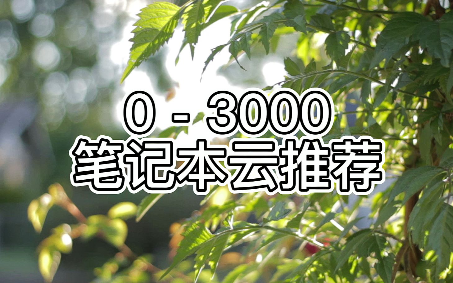 3000元以下笔记本电脑云推荐哔哩哔哩bilibili