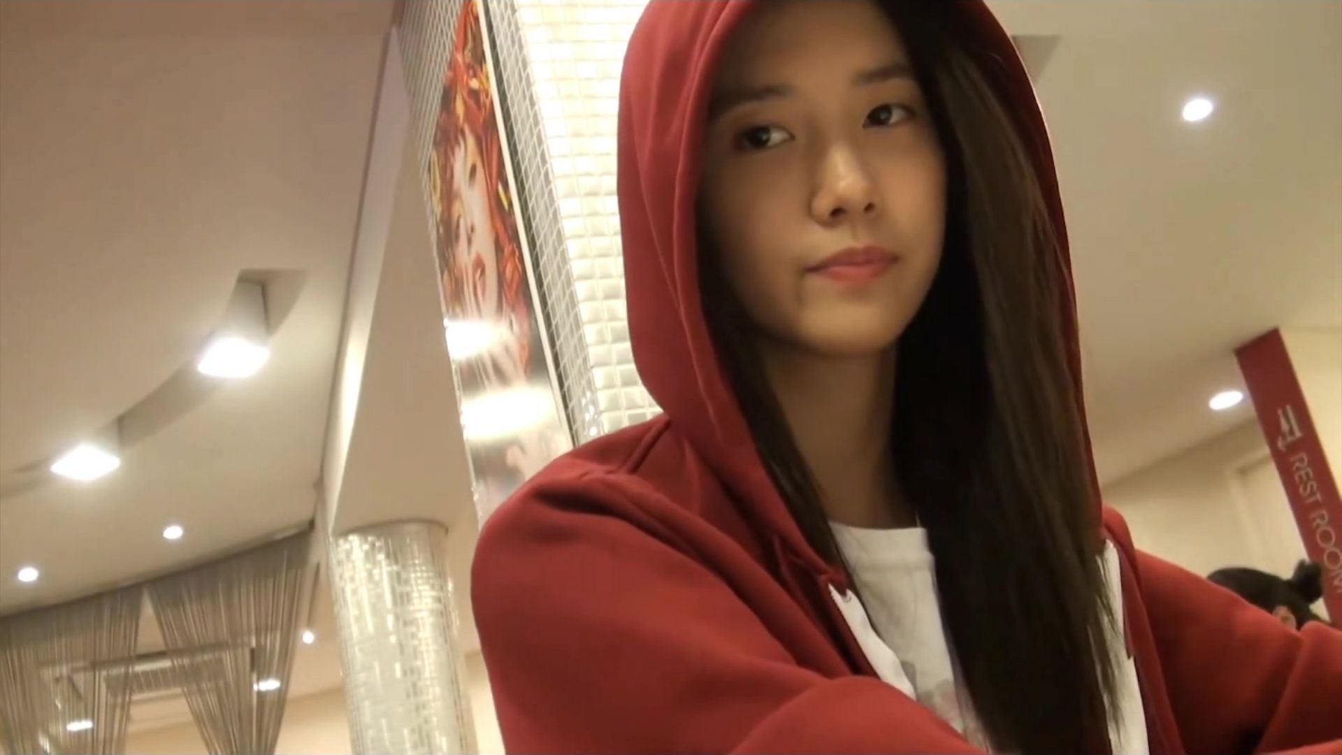 林允儿的自拍,素颜大美女