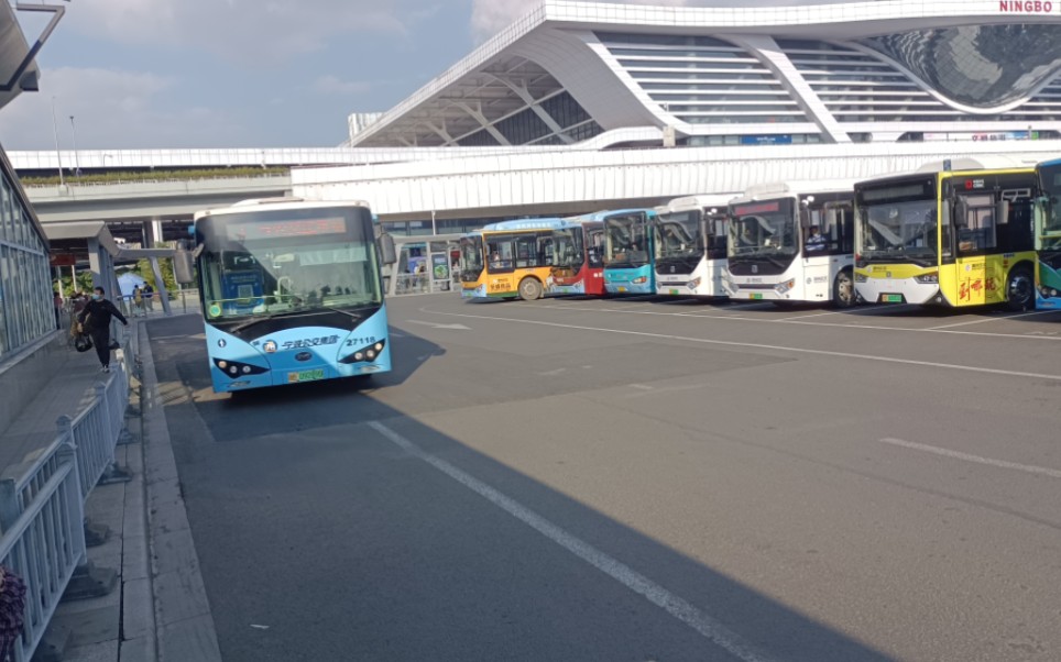 宁波公交集团二公司1路宁波火车站南广场开往公交庄市站全程第一视角6