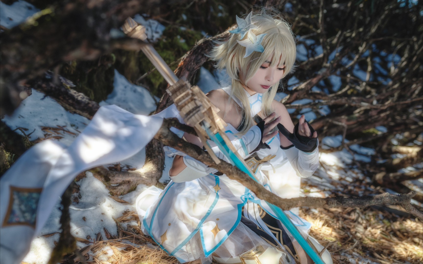 向着龙脊雪山出发!旅行者妹妹cos