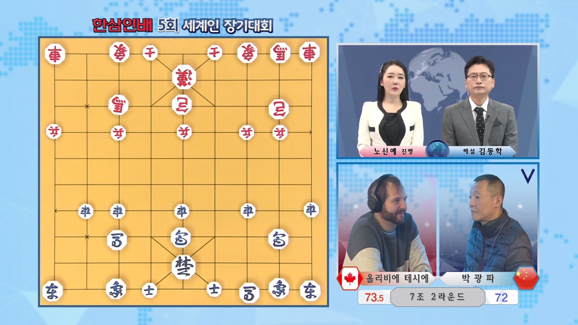 第五届韩国象棋世界杯朴光波VS奥利比亚