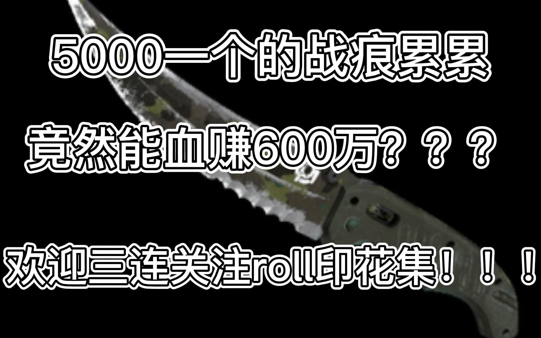 【新站开箱】5000一个的战痕累累竟然能赚600万???欢迎三连关注roll印花集!!!哔哩哔哩bilibiliCSGO精彩集锦