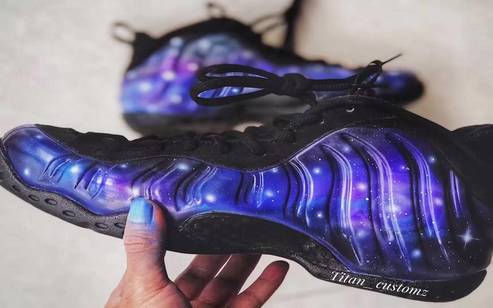 球鞋定制nike喷定制星空