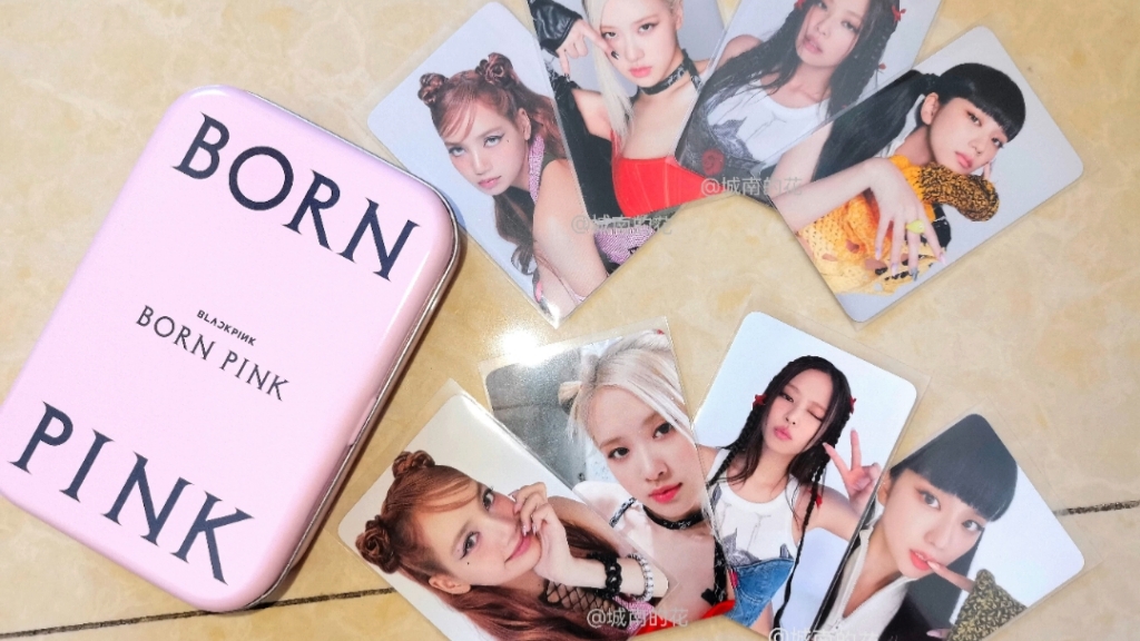 blackpink拆 官方周边铁盒小卡套装 小卡组——瓜瓜